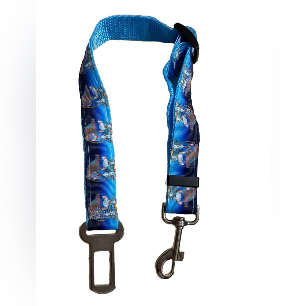 Pinky brain dog leash blue cartoon 90s tv show unique pet fashion seat belt car